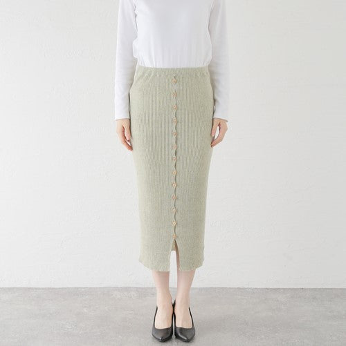 ベースレンジ DANDE スカート リネン ブレンド スカート