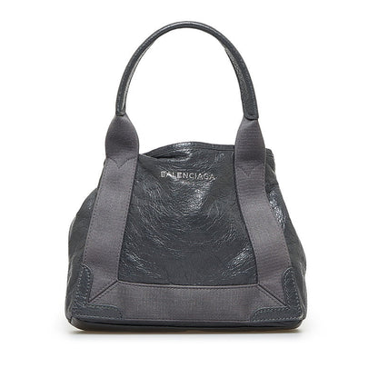 バレンシアガ レザー ネイビー カバ XS 2way バッグ 390346