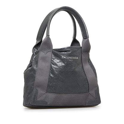 バレンシアガ レザー ネイビー カバ XS 2way バッグ 390346