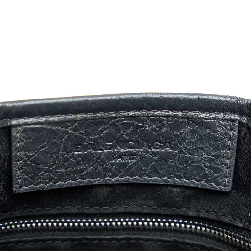 バレンシアガ レザー ネイビー カバ XS 2way バッグ 390346