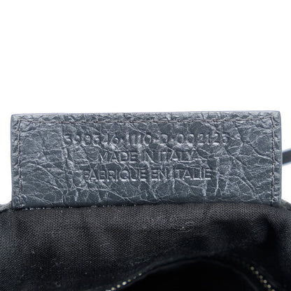 バレンシアガ レザー ネイビー カバ XS 2way バッグ 390346