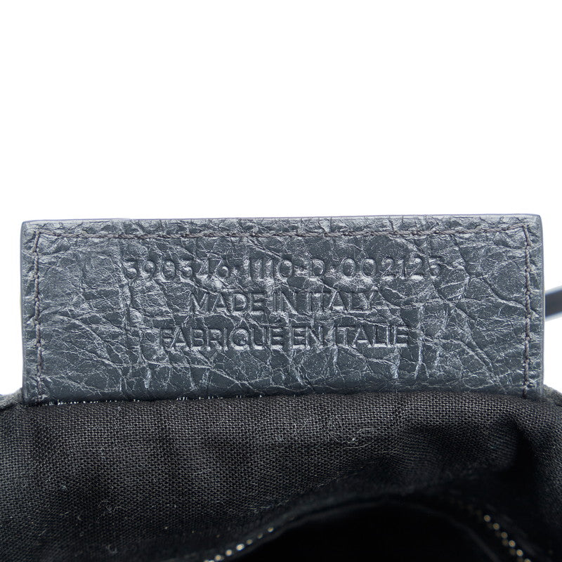 バレンシアガ レザー ネイビー カバ XS 2way バッグ 390346
