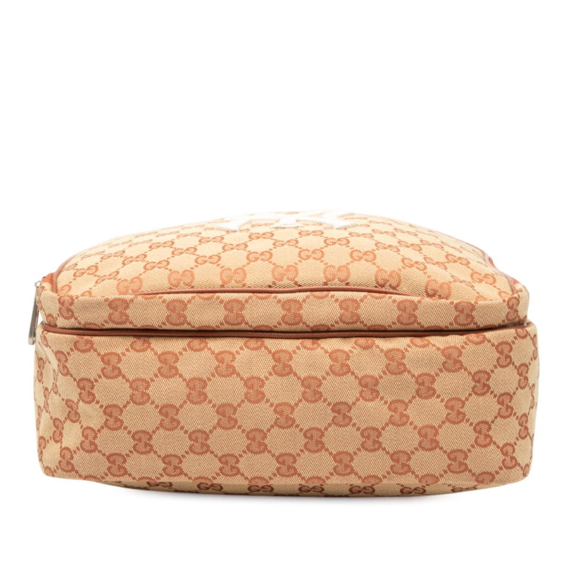 グッチ ニューヨーク ヤンキース GG キャンバス レザー バックパック