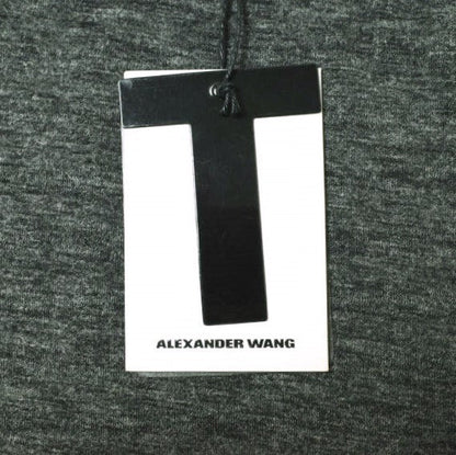 T by ALEXANDER WANG ツイスト パイピング ドレス S チャコール