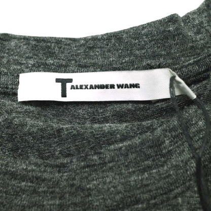 T by ALEXANDER WANG ツイスト パイピング ドレス S チャコール
