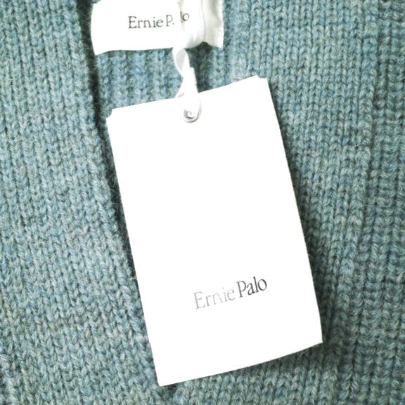 アーニーパロ SHETLAND WOOL RIB MIDDLE CARDIGAN ウールカーディガン