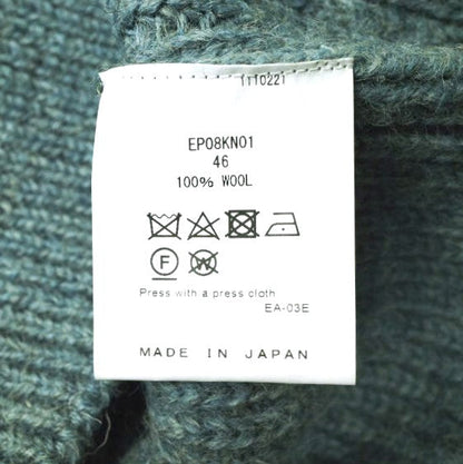 アーニーパロ SHETLAND WOOL RIB MIDDLE CARDIGAN ウールカーディガン