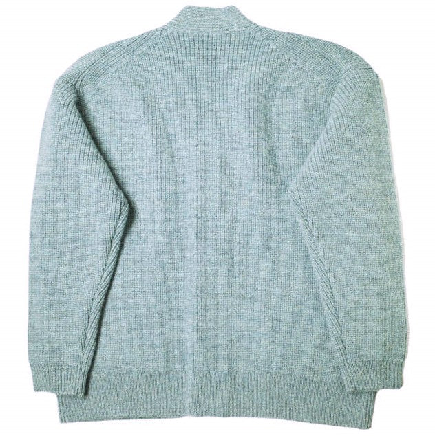 アーニーパロ SHETLAND WOOL RIB MIDDLE CARDIGAN ウールカーディガン