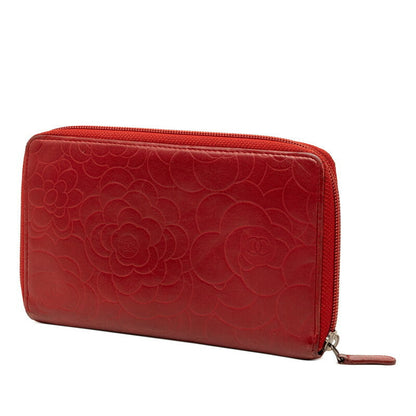 シャネル カメリア レザー 長財布