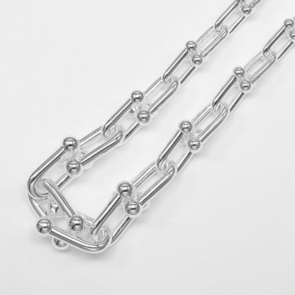 ティファニー ハードウェア グラジュエイテッドリンク シルバー ネックレス