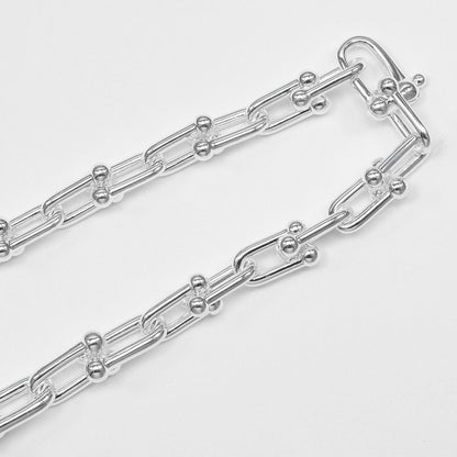ティファニー ハードウェア グラジュエイテッドリンク シルバー ネックレス
