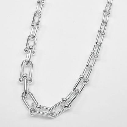 ティファニー ハードウェア グラジュエイテッドリンク シルバー ネックレス