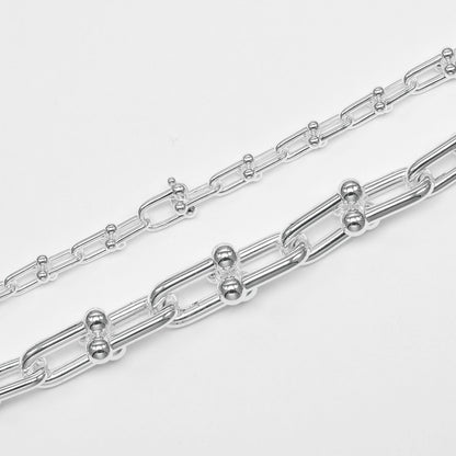 ティファニー ティファニーハードウェアグラジュエイテッドリンク シルバー ネックレス