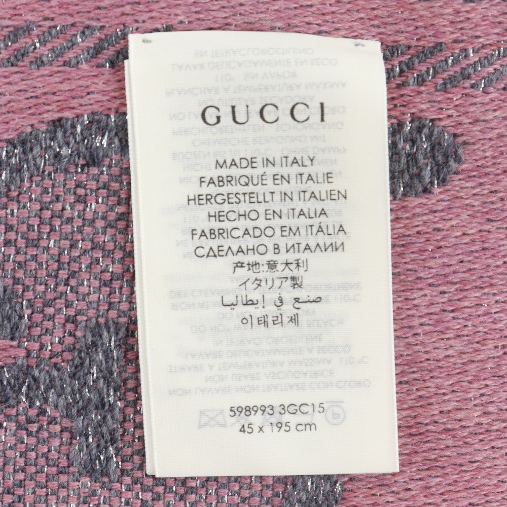 グッチ GG ジャカード ウール ナイロン スカーフ
