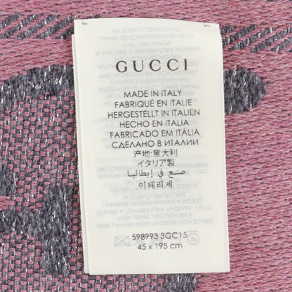 グッチ GG ジャカード ウール ナイロン スカーフ