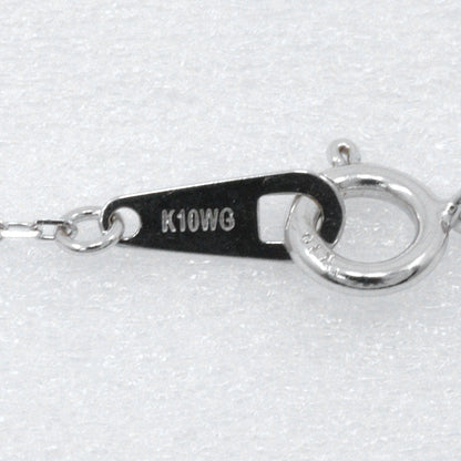 K10ホワイトゴールドオパールダイヤモンドネックレス