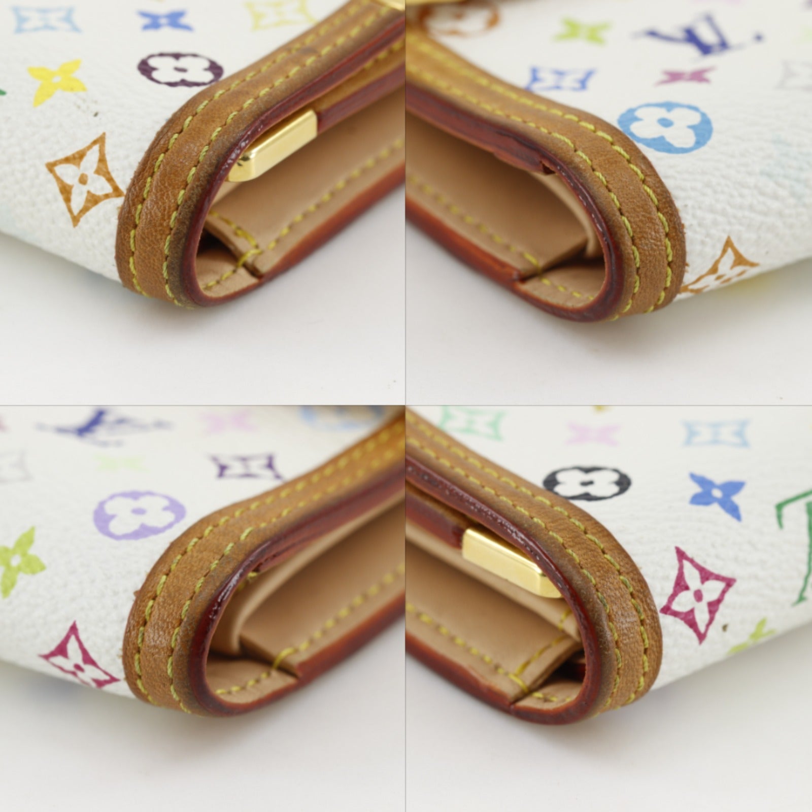 ルイヴィトン モノグラムマルチカラー 三つ折り長財布