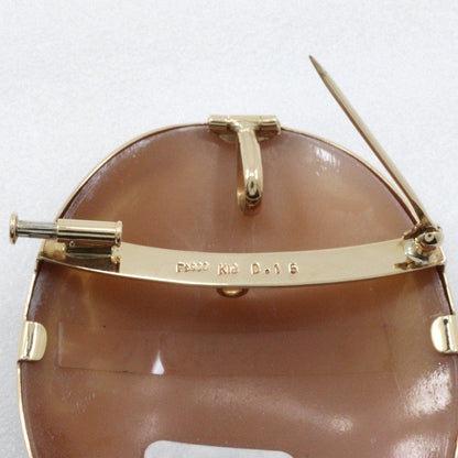 Au750 Pt900 ダイヤモンド 2way ブローチ ペンダント