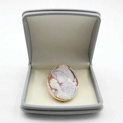 Au750 Pt900 ダイヤモンド 2way ブローチ ペンダント