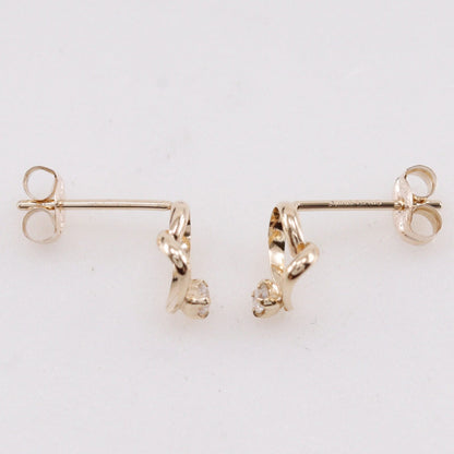 カナル4℃ K10ピンクゴールド ダイヤモンドピアス