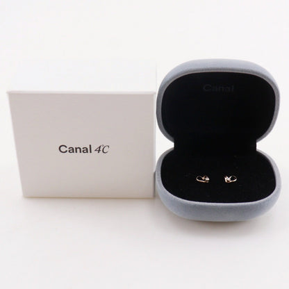 カナル4℃ K10ピンクゴールド ダイヤモンドピアス