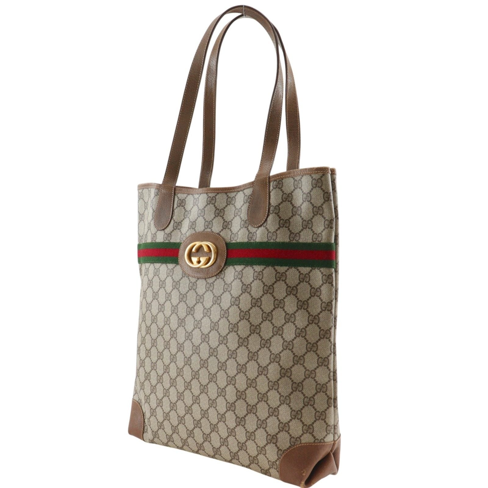 グッチ シェリーライン GGスプリームキャンバス トートバッグ