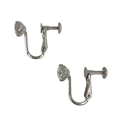 K14ホワイトゴールド ダイヤモンド イヤリング