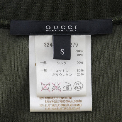 グッチ ベロア サイド ライン ドレス カーキ