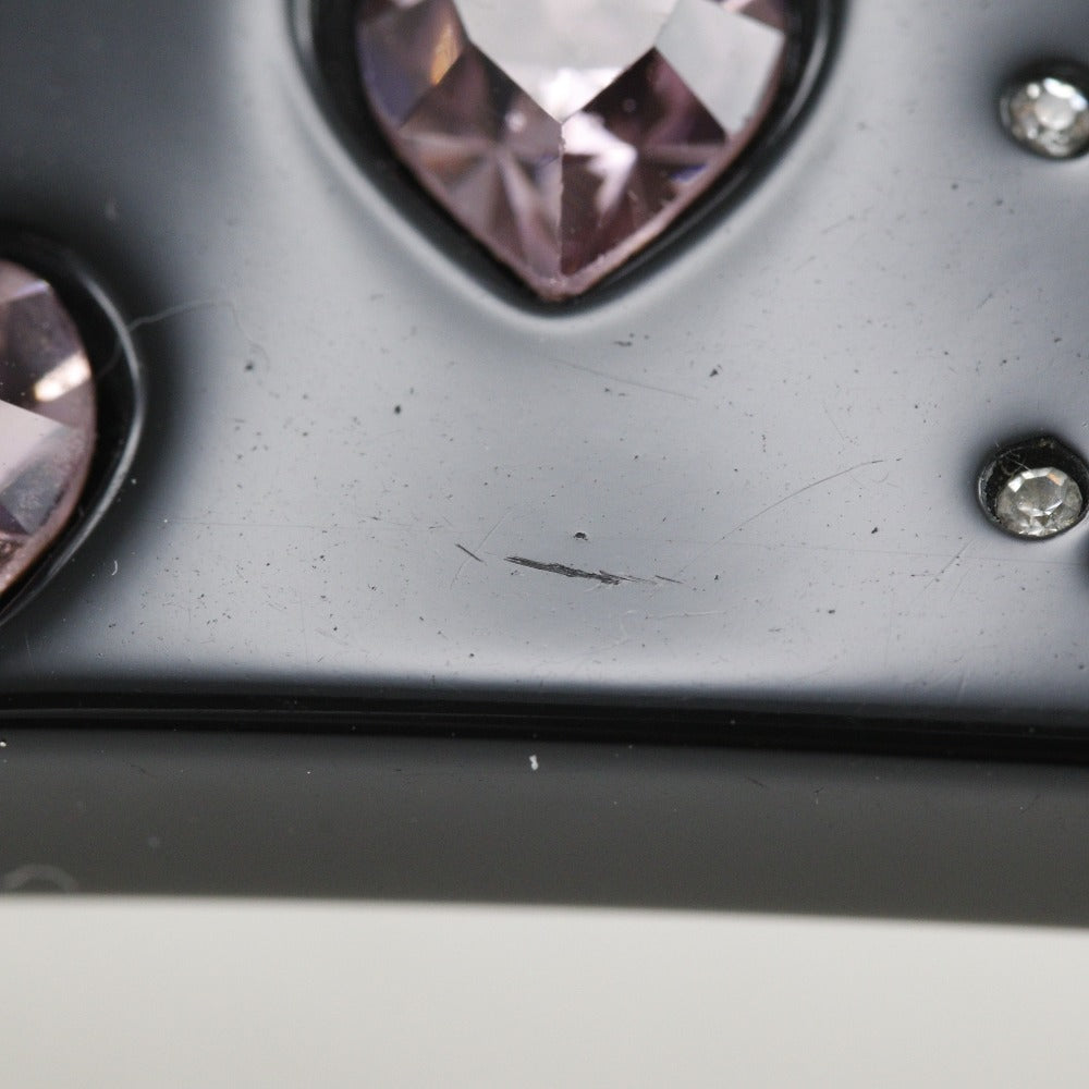 シャネル ココマーク ハート バレッタ プラスチック ラインストーン