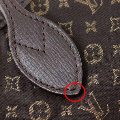 ルイヴィトン ネヴァーフルMM モノグラムイディール コットン ナイロン トートバッグ