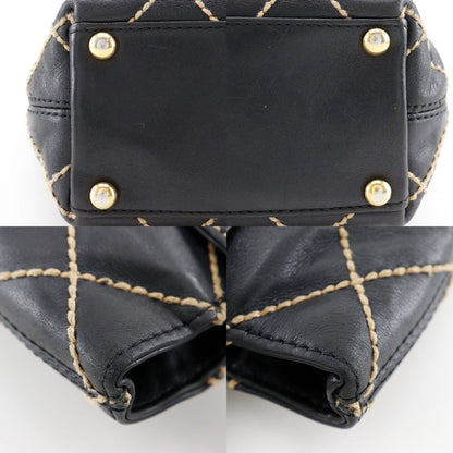 シャネル ワイルドステッチ カーフ ハンドバッグ