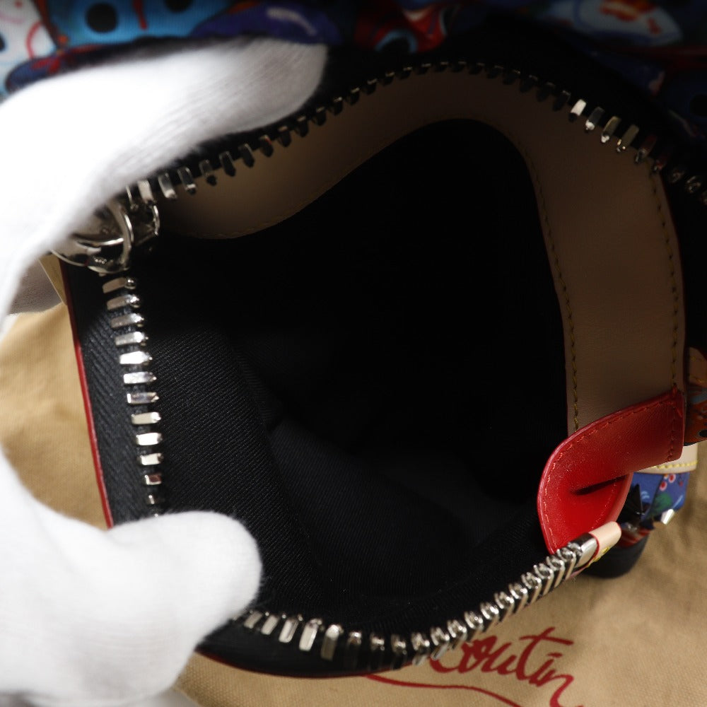 クリスチャンルブタン エクスプローラーファンク ナイロン レザー 2wayバックパック