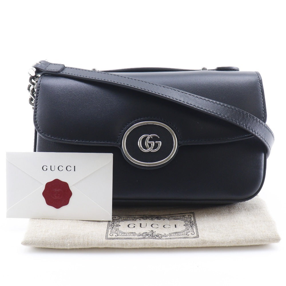 グッチ プチGG レザー2wayショルダーバッグ