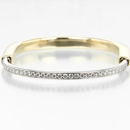 ティファニー ロック K18 イエロー ゴールド K18 ホワイト ゴールド ダイヤ ブレスレット