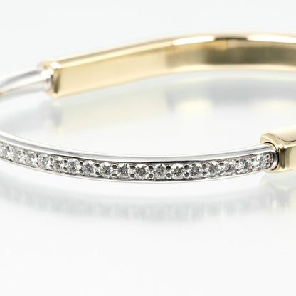 ティファニー ロック K18 イエロー ゴールド K18 ホワイト ゴールド ダイヤ ブレスレット