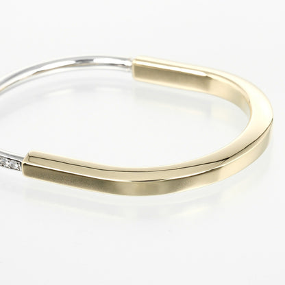 ティファニー ロック K18 イエロー ゴールド K18 ホワイト ゴールド ダイヤ ブレスレット