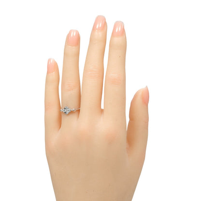カルティエ ヒンドゥ Au750ホワイトゴールド ダイヤモンド リング 7.5号
