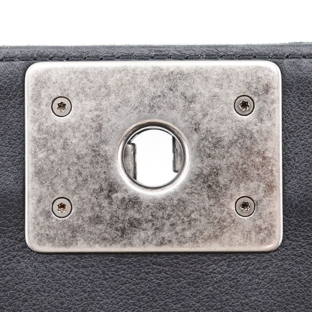 シャネル ボーイシャネル 25 ベロアレザー 2WAYショルダーバッグ