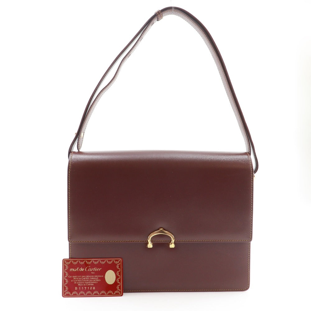 カルティエマストラインカーフ2wayショルダーバッグ