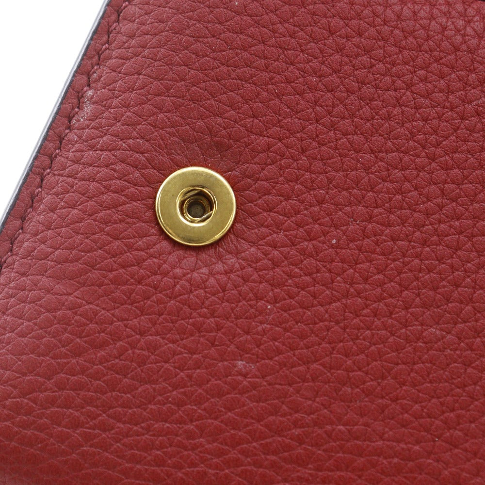 セリーヌ スモールフォールデッドマルチファンクション レザー三つ折り財布