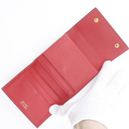 セリーヌ スモールフォールデッドマルチファンクション レザー三つ折り財布