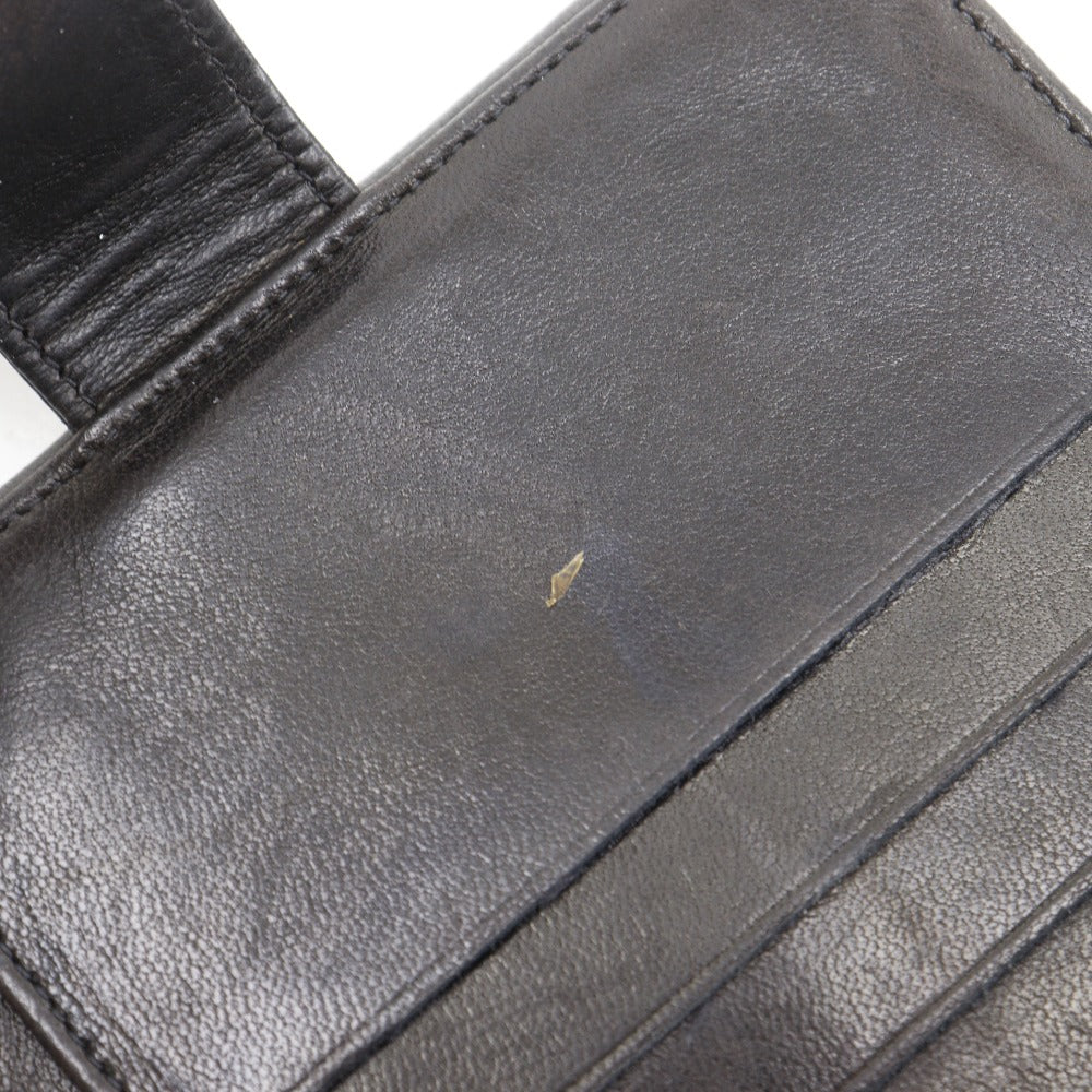 シャネル ココマーク ラムスキン二つ折り財布