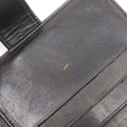シャネル ココマーク ラムスキン二つ折り財布