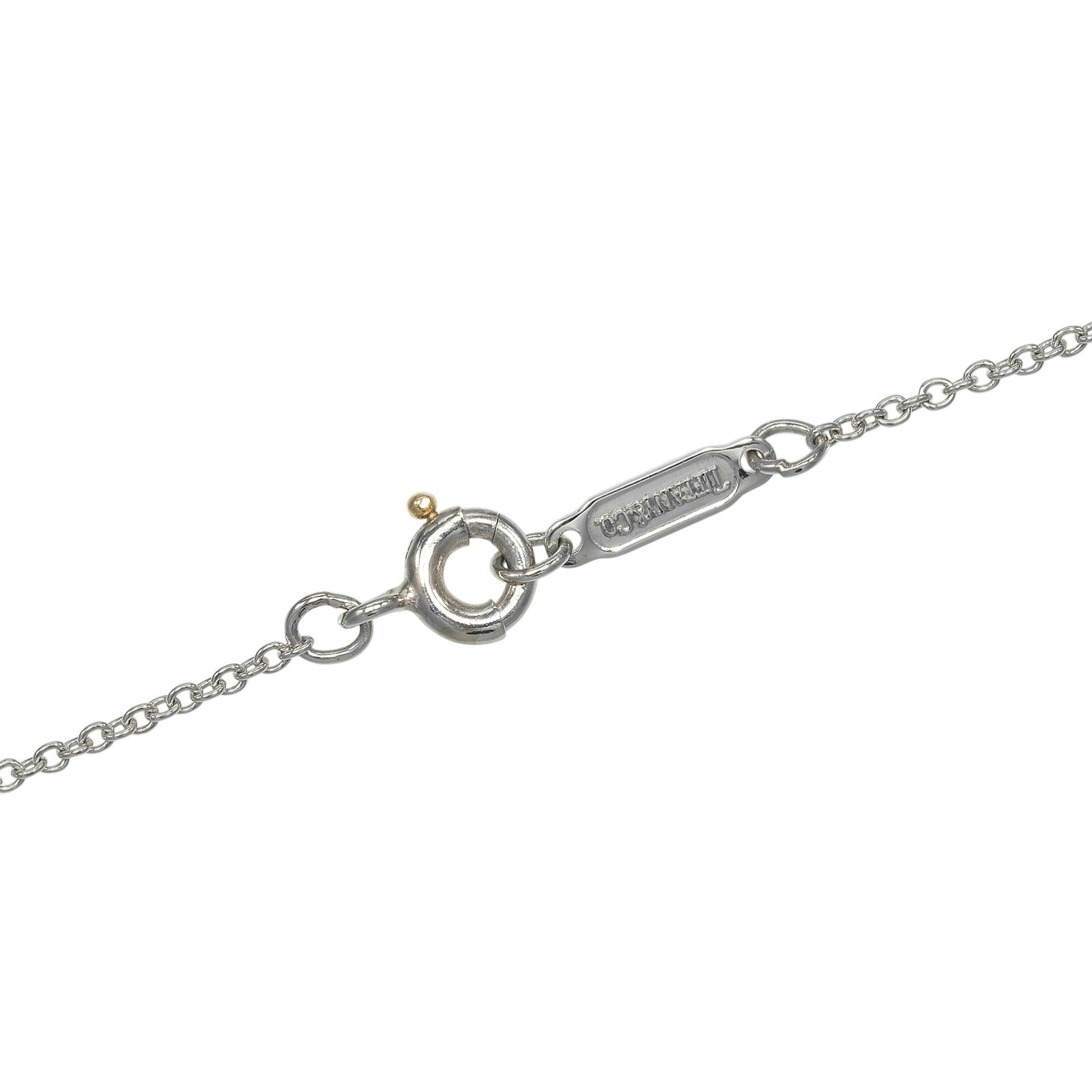 ティファニー クロスステッチ Pt950プラチナ ダイヤモンド ネックレス