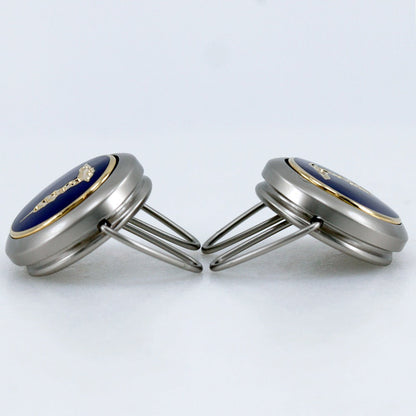 Trussardi ロゴ メタル カフリンクス