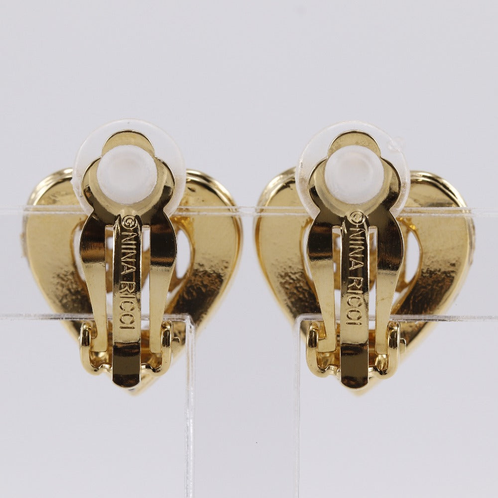 Nina Ricci ハート ロゴ イヤリング