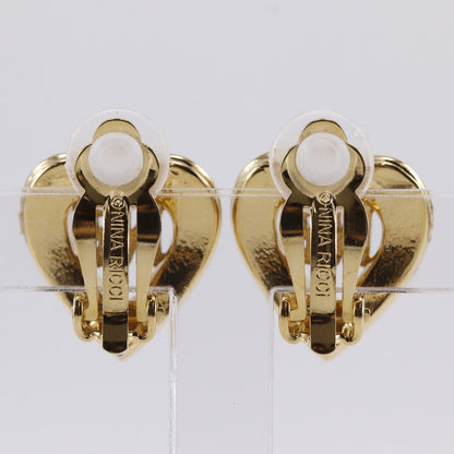 Nina Ricci ハート ロゴ イヤリング