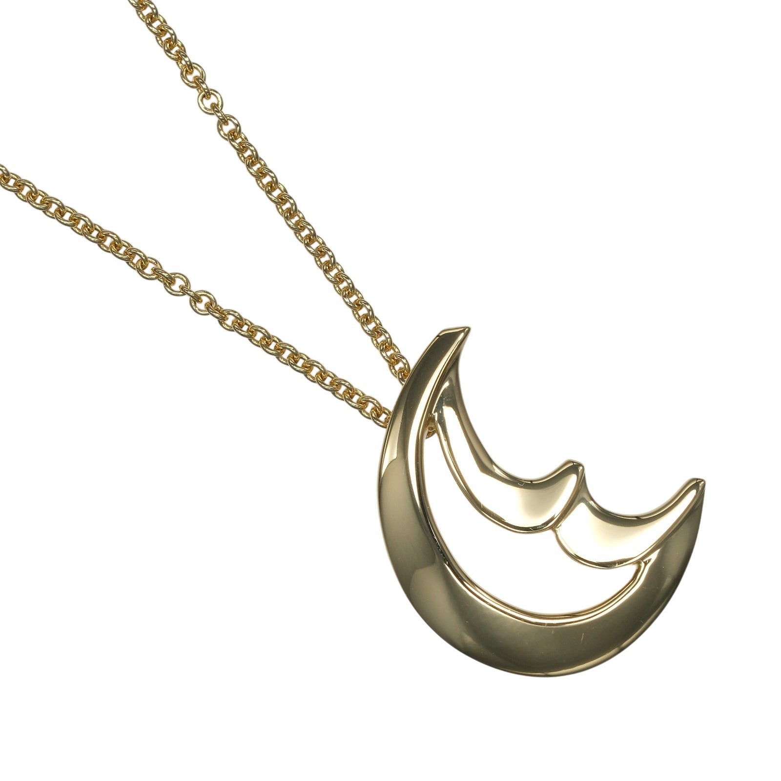 ティファニー クレセントムーン Au750 ネックレス