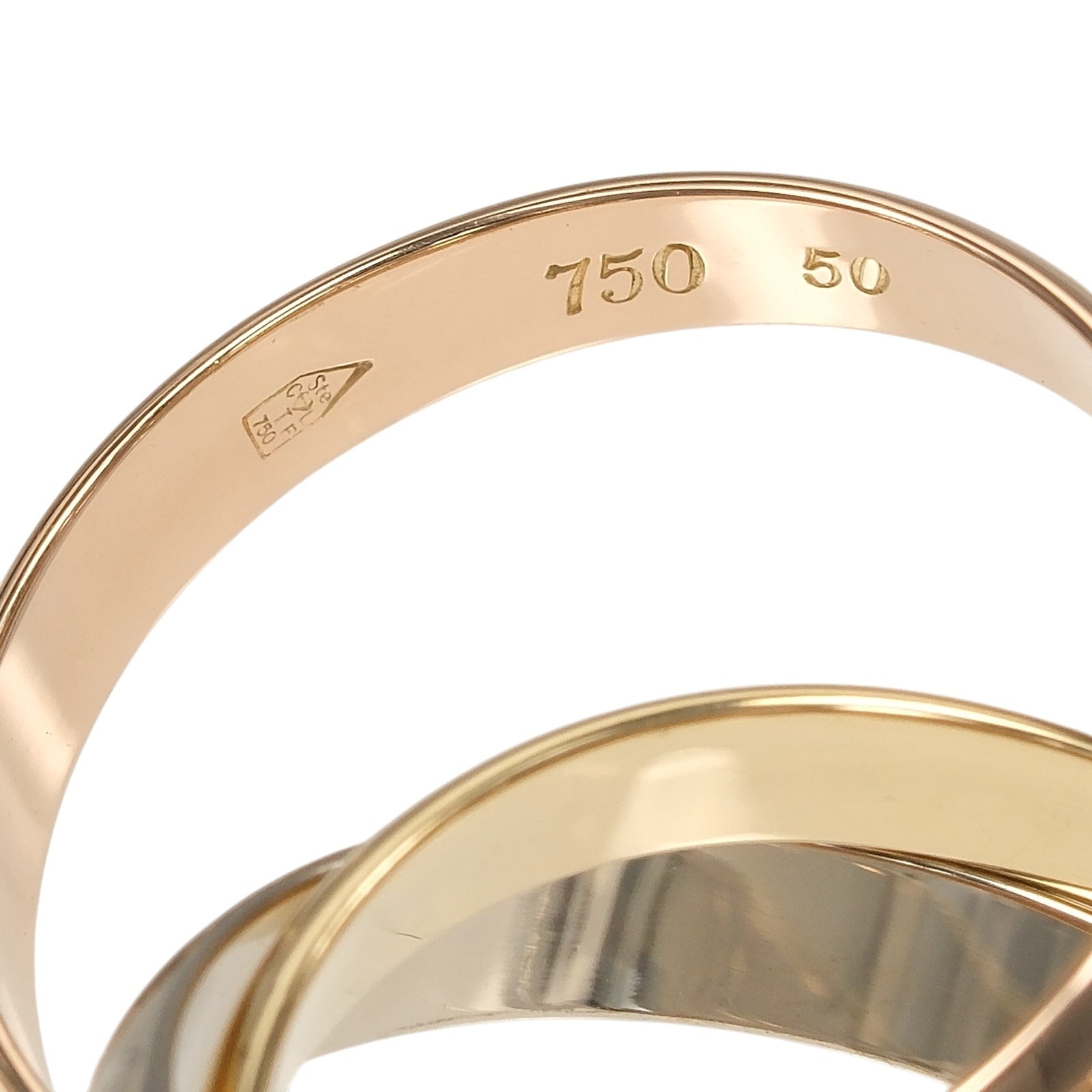 カルティエ トリニティ Au750 リング 10号