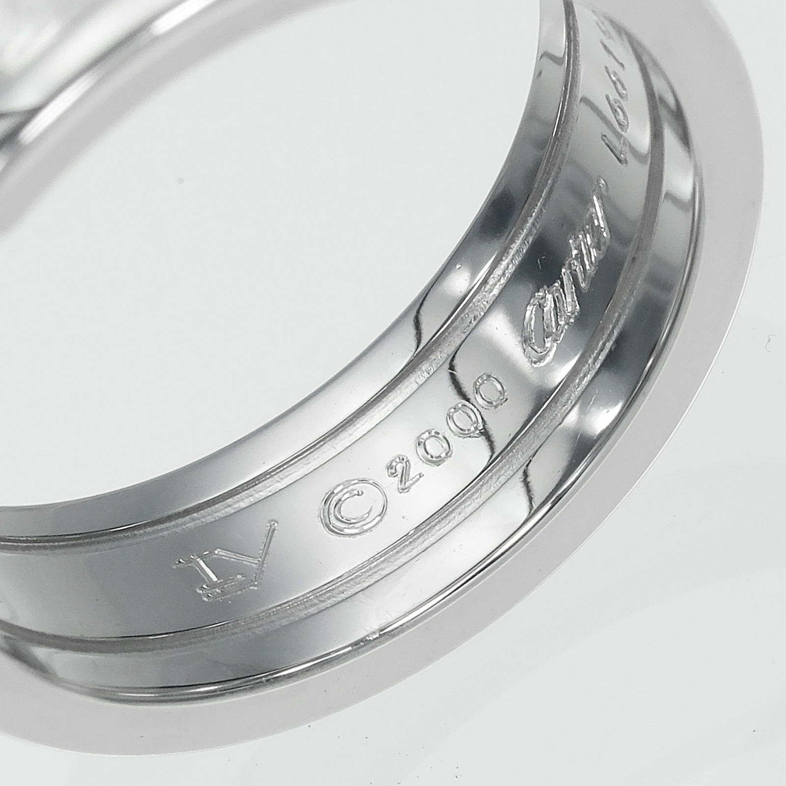 カルティエ 2C Au750ホワイトゴールドリング 13号